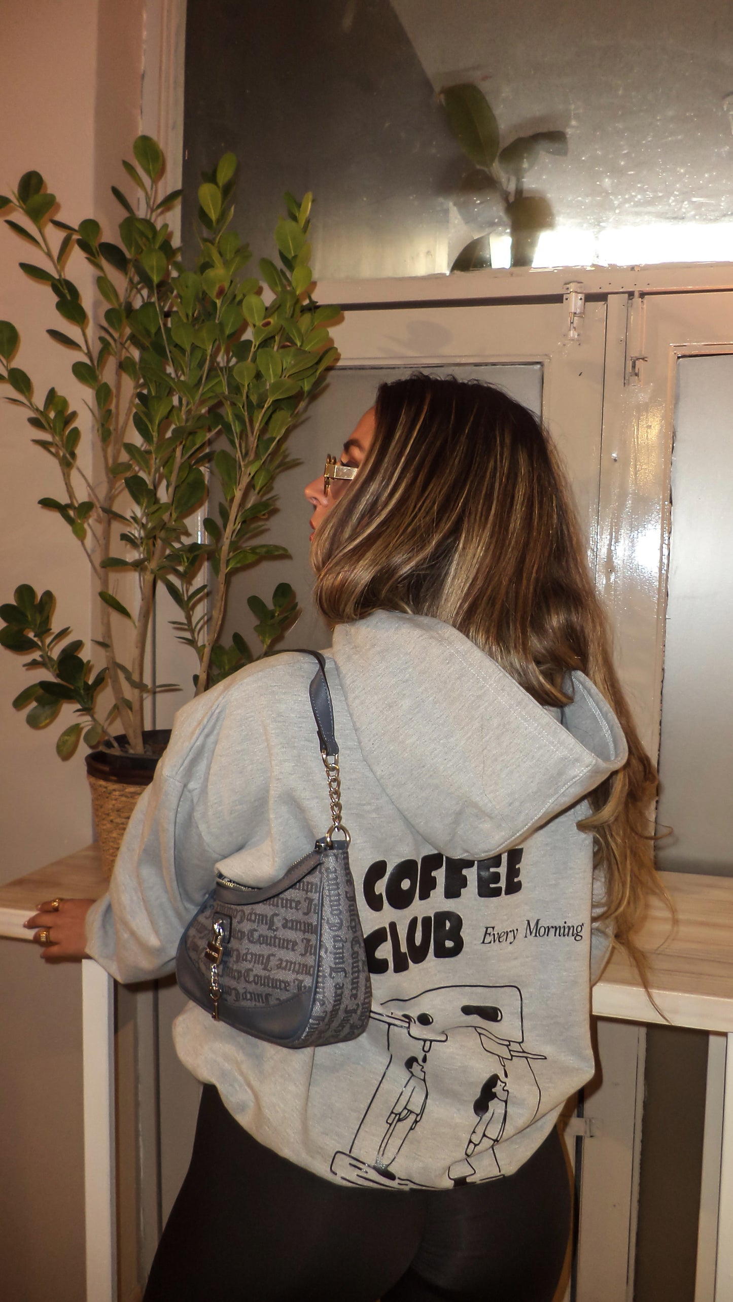 COFFE CLUB GRIS MELANGE OVERBOX